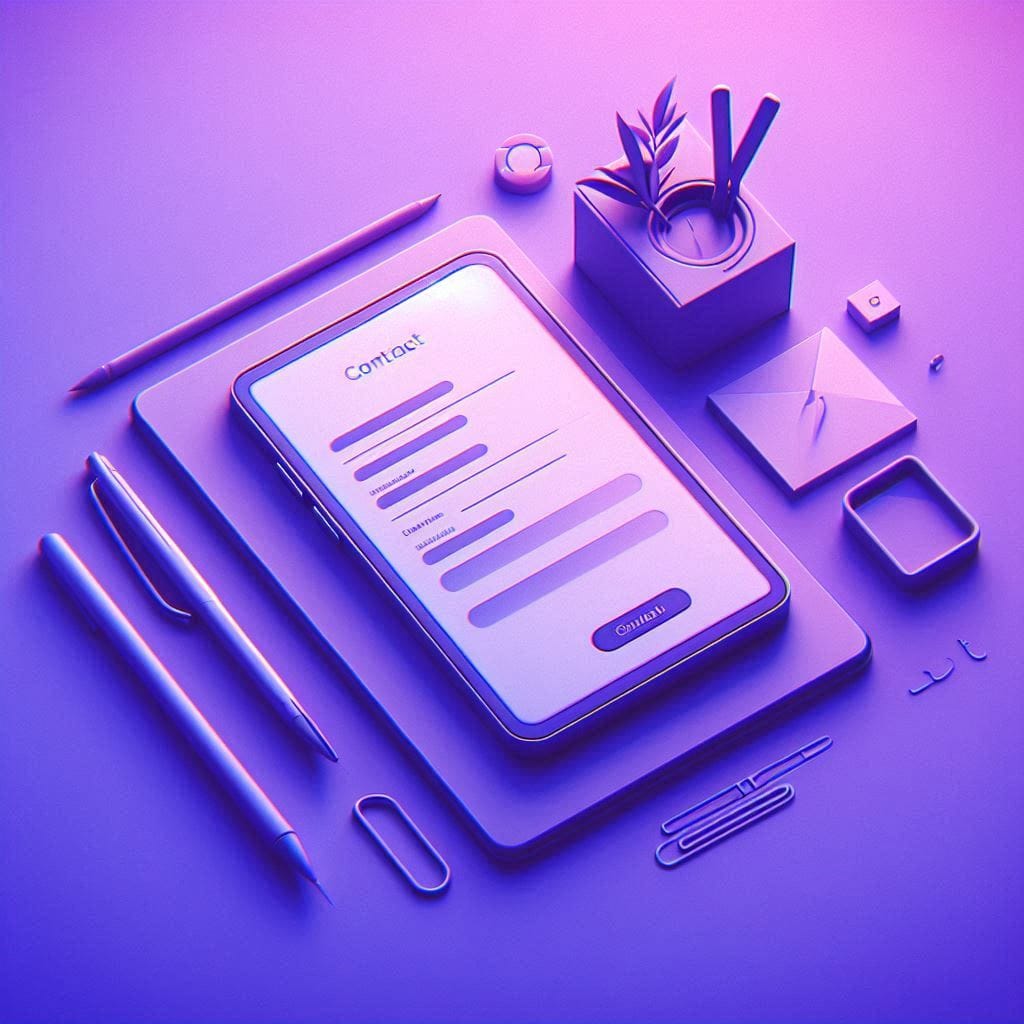 Imagem ilustrativa da página de contato do site Cadê Dinheiro, com ícones de conversa, fundo moderno em tons escuros e roxos, representando atendimento ao público e suporte financeiro acessível.